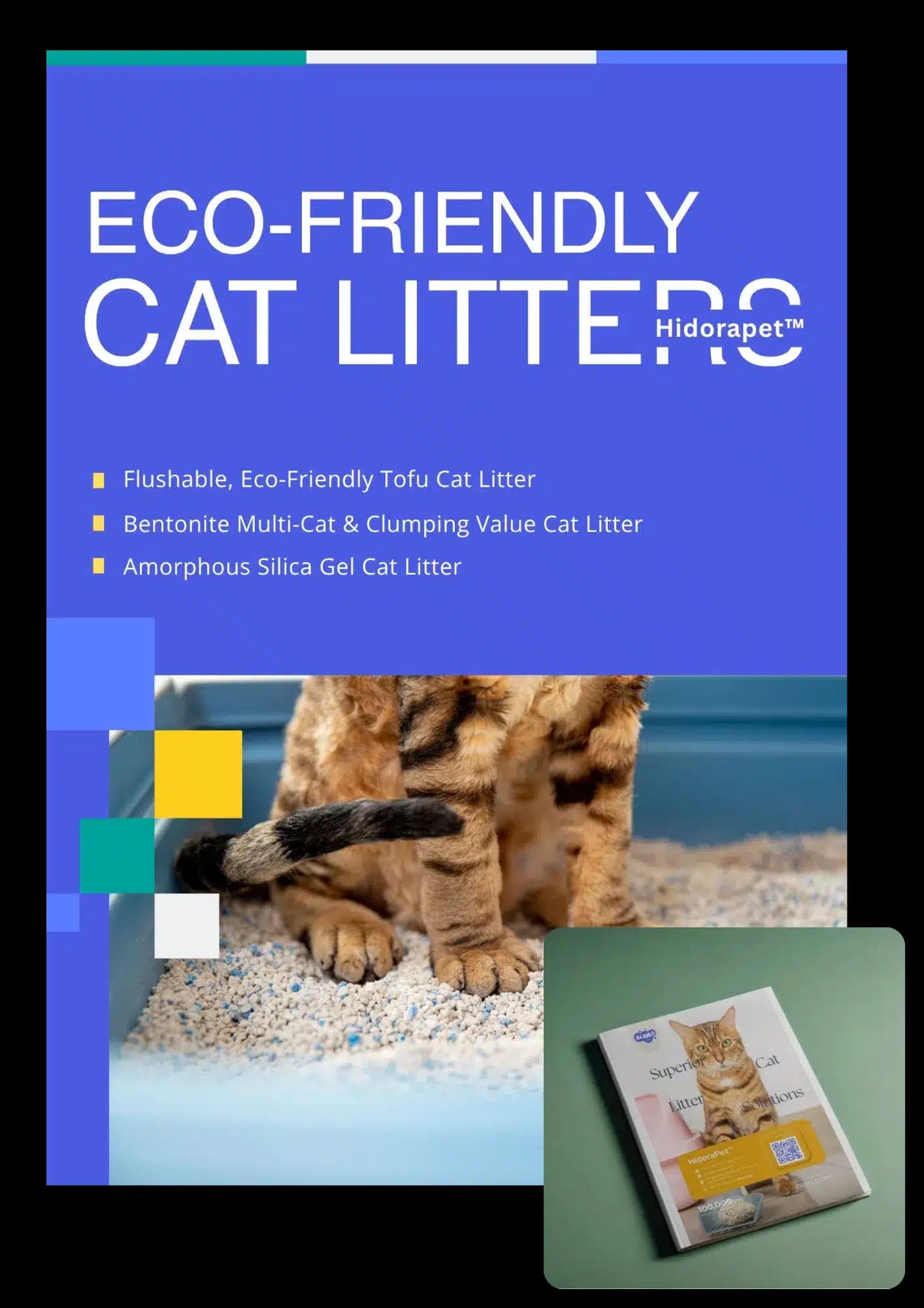 Eco-Friendly Cat Litters brochure cover