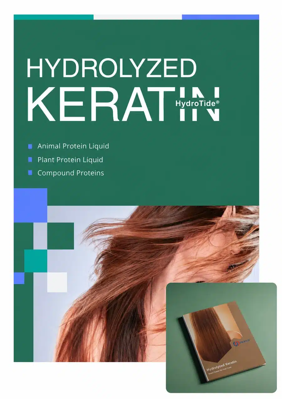 Hydrolyzed Keratin brochure cover