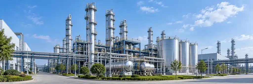 Modern chemical production facility