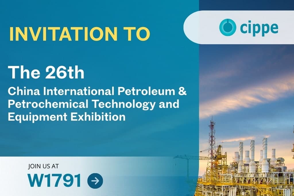 cippe 2026 exhibition invitation featuring oil and gas infrastructure